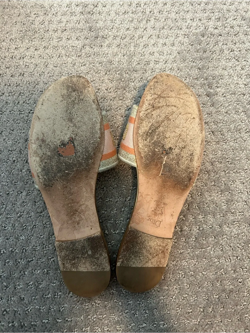 Christian Dior DWay sandals sz 38